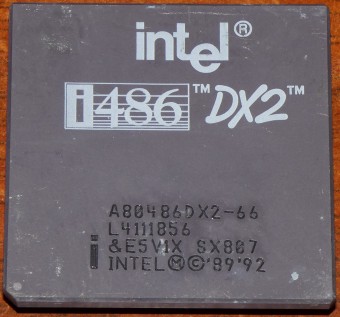 Intel i486 DX2 66MHz CPU sSpec: SX807 (A80486DX2-66) 1989-92
